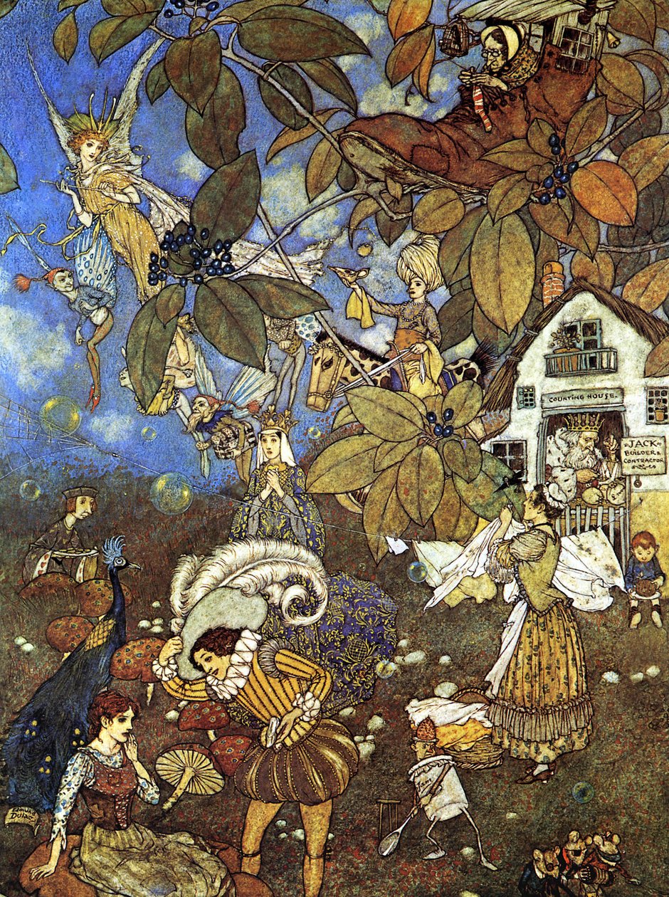 童话中的著名人物 作者 埃德蒙·杜拉克（Edmund Dulac）