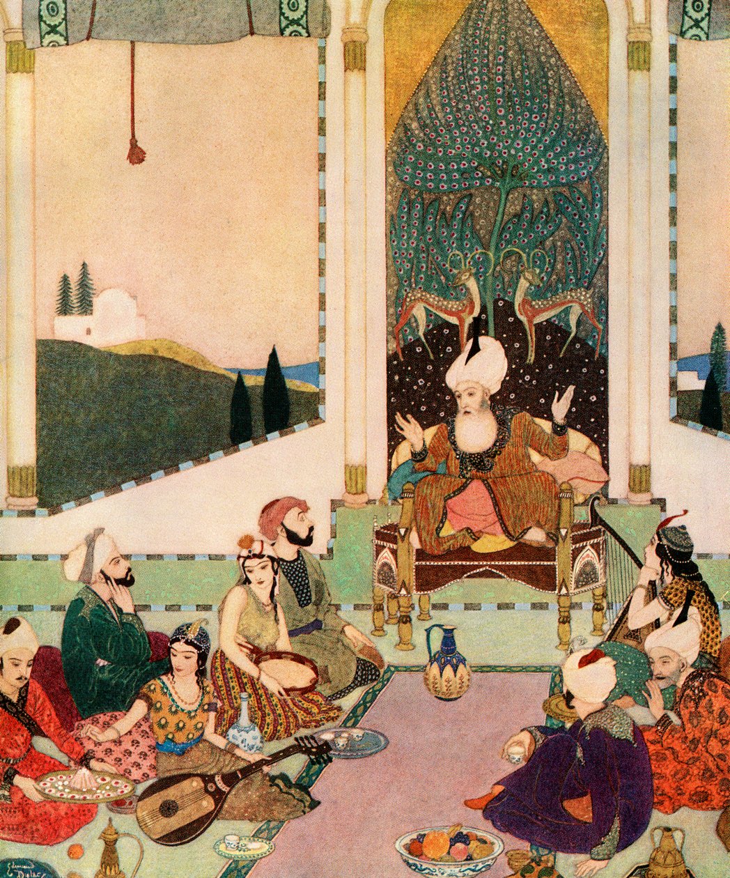 埃德蒙-杜拉克的《水手辛巴达 作者 埃德蒙·杜拉克（Edmund Dulac）
