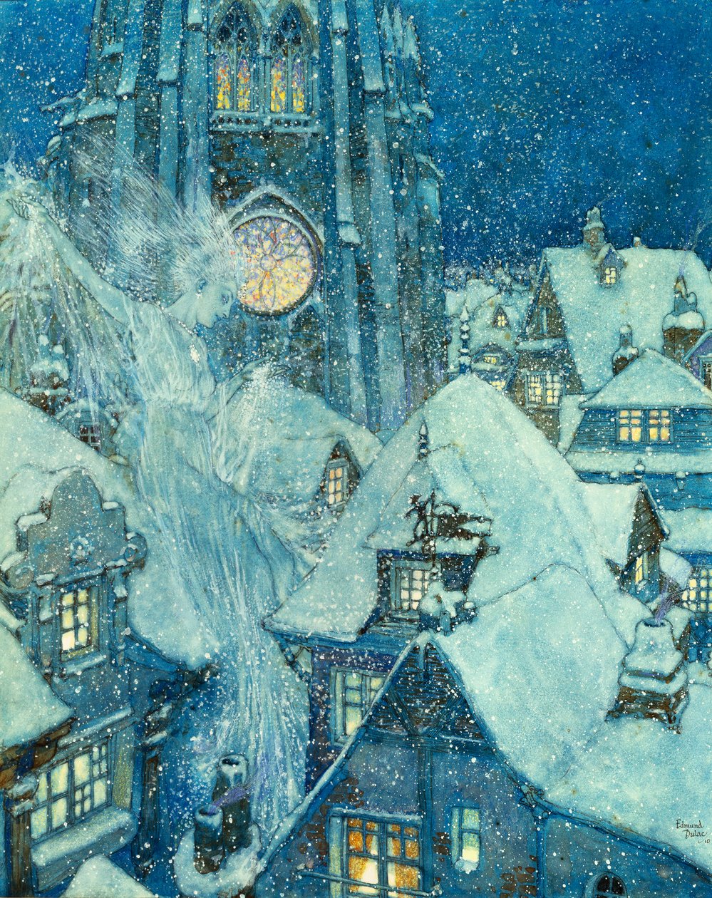 冰雪女王 作者 埃德蒙·杜拉克（Edmund Dulac）