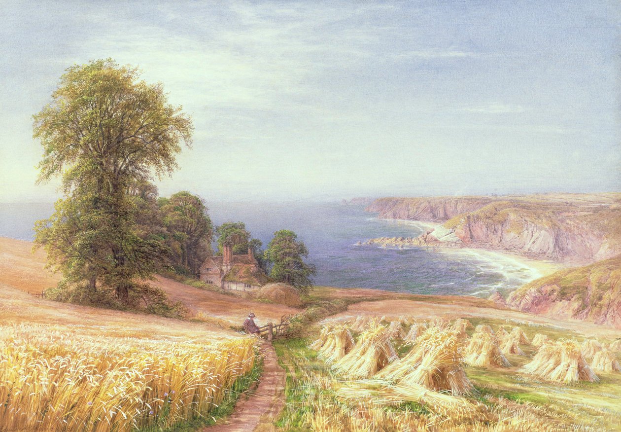收获时间在海边，1881年 作者 埃德蒙·乔治·沃伦