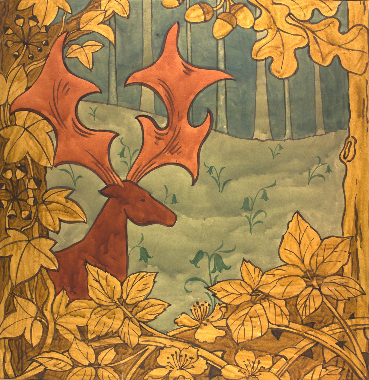 第 465 号君主，约 1895 年（纸面水粉画） 作者 埃德蒙·亨特