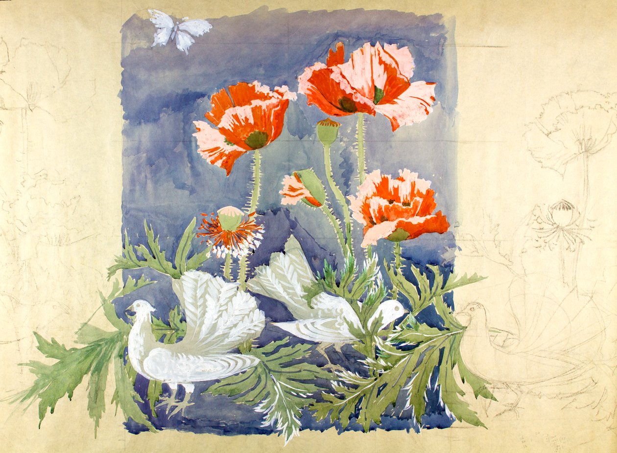 和平》，1920 年（水粉画，纸本） 作者 埃德蒙·亨特