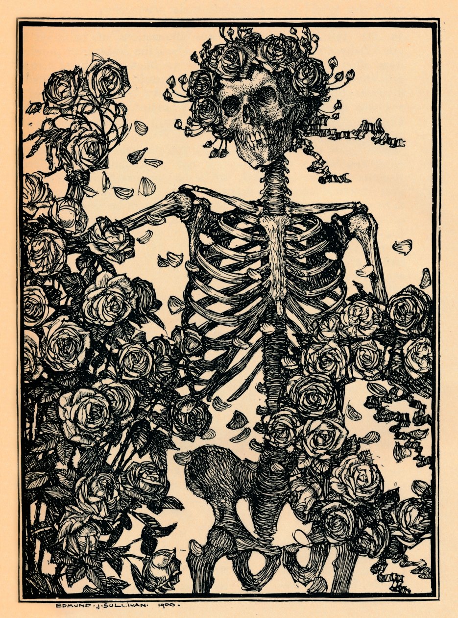1900年的奥马尔·海亚姆（Omar Khayyam）Rubaiyat的插图 作者 埃德蒙·约瑟夫·沙利文
