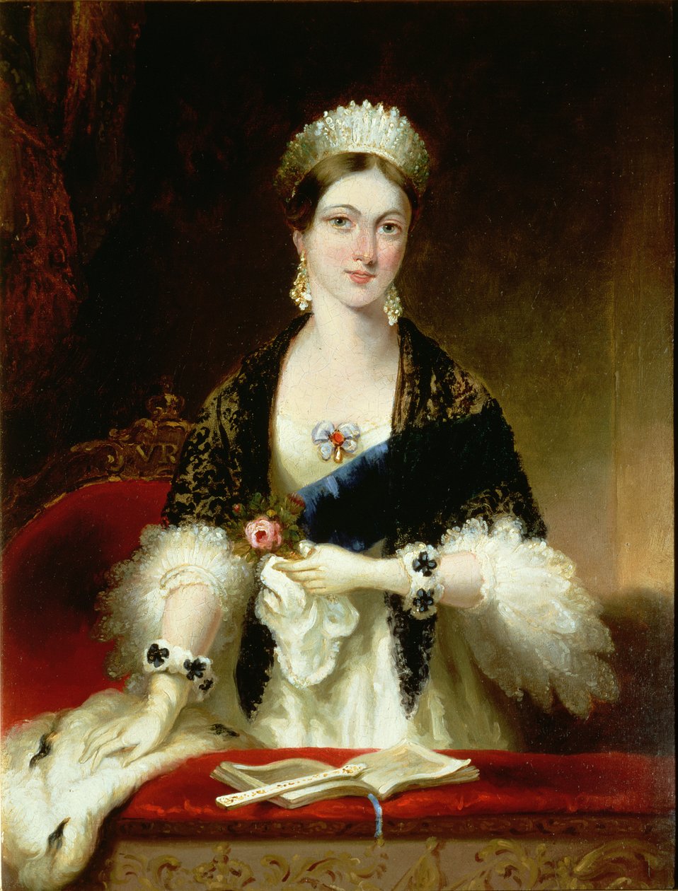 维多利亚女王（1819-1901）在歌剧院 作者 埃德蒙·托马斯·帕里斯（Edmund Thomas Parris）