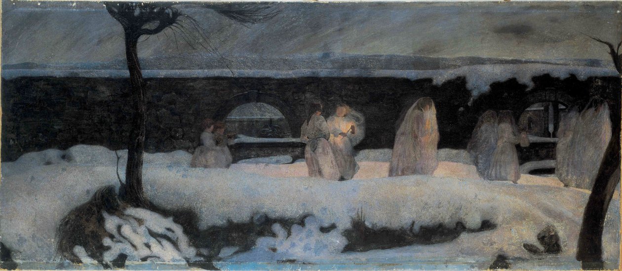 白色葬礼白色葬礼，1901年。 作者 爱德华多·伯塔（Edoardo Berta）