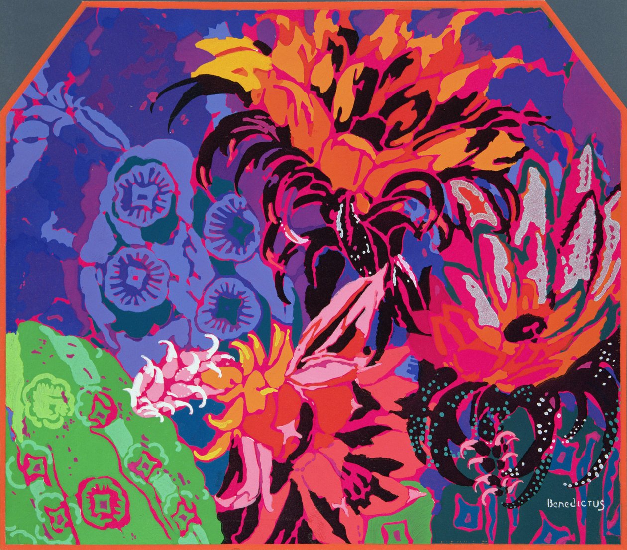 花艺设计，插图来自&39;Sauned on the Sumincils&39;，由Jean Saude，酒吧。 1925年 作者 爱德华·本尼迪克特斯