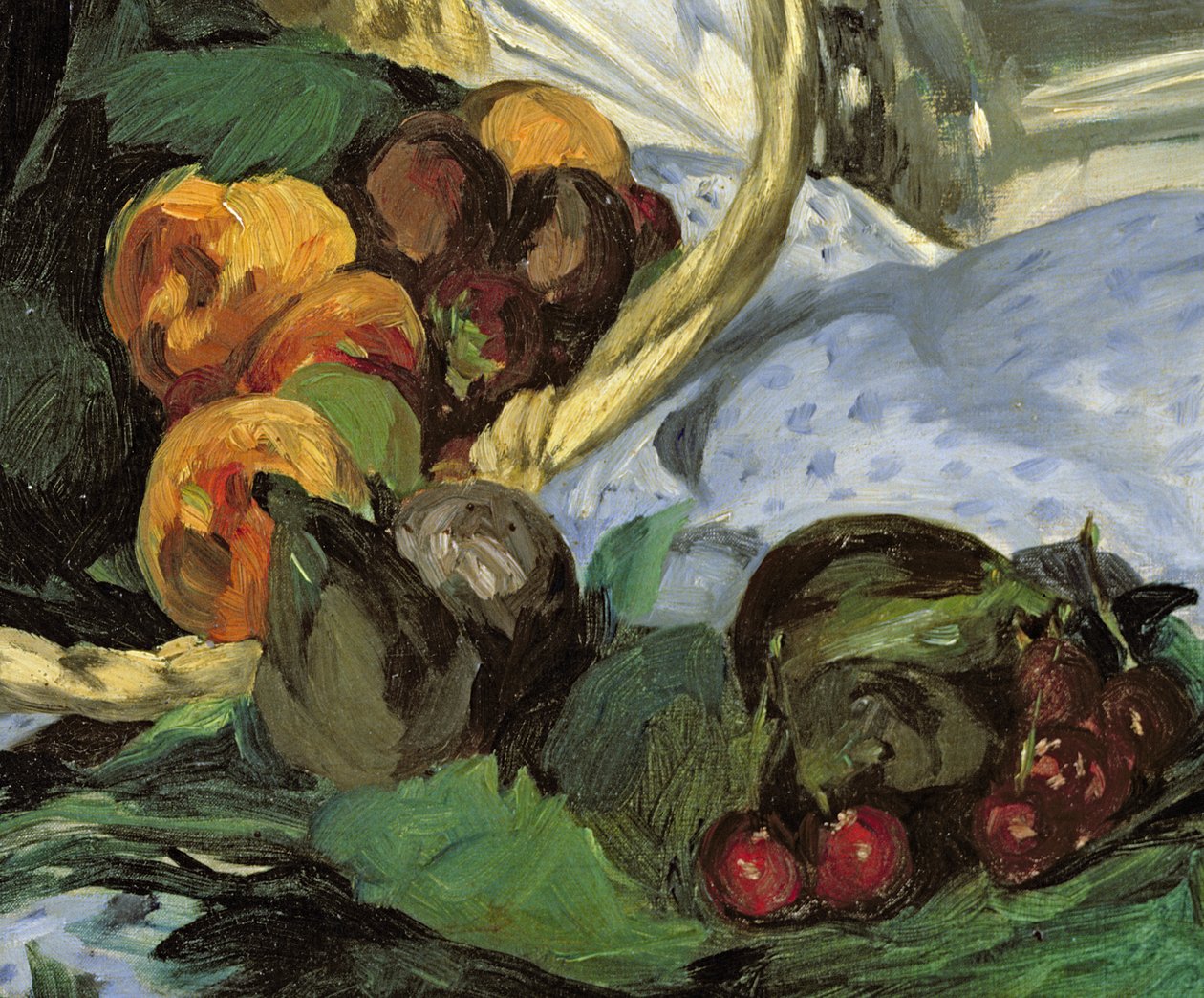 Dejeuner sur lHerbe，1863年2310的油画细节 作者 爱德华·马奈