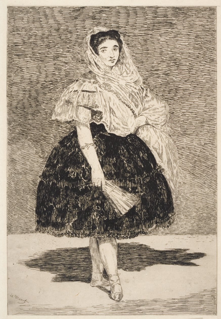 Lola de Valence，1863年（蚀刻和aquatint） 作者 爱德华·马奈