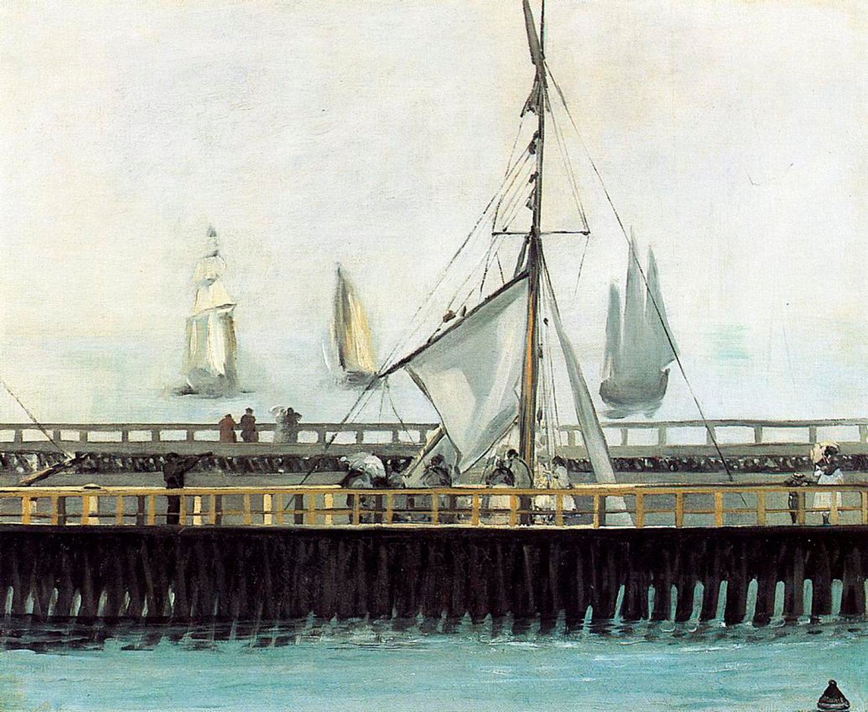 1869年布洛涅码头 作者 爱德华·马奈