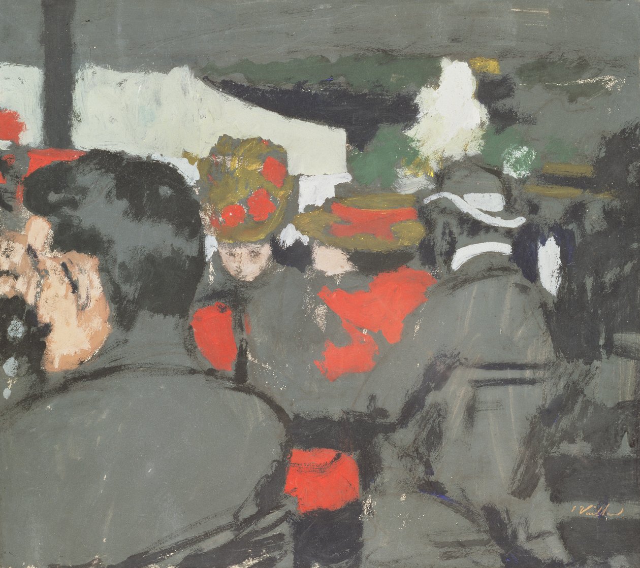 位于Bois de Boulogne的咖啡馆，c.1893 作者 爱德华·维拉德