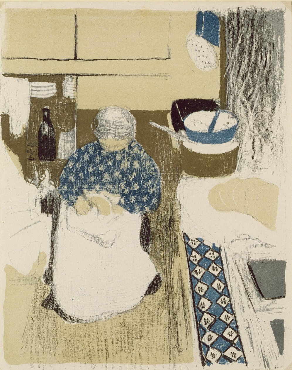 厨师，来自&39;风景与室内设计&39;，于1899年出版 作者 爱德华·维拉德
