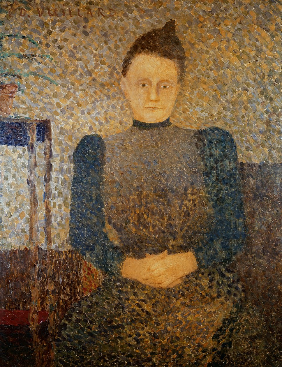 艺术家姐妹Mlle Vuillard的肖像，1892-93 作者 爱德华·维拉德