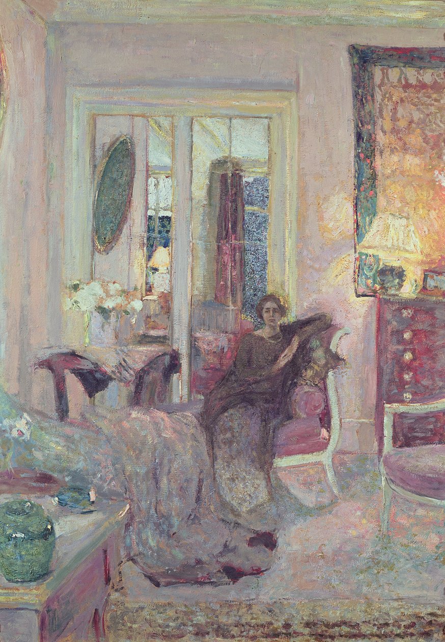 Bibesco公主的肖像，c.1920（纸板上的油） 作者 爱德华·维拉德