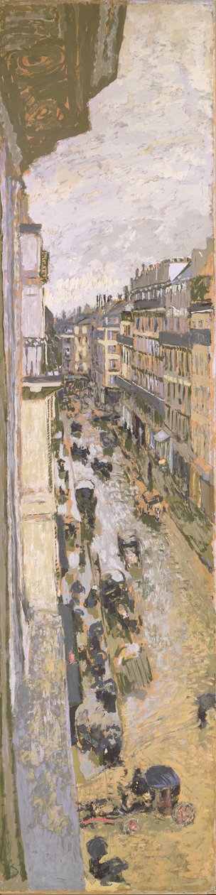 巴黎的街道，c.1908 作者 爱德华·维拉德