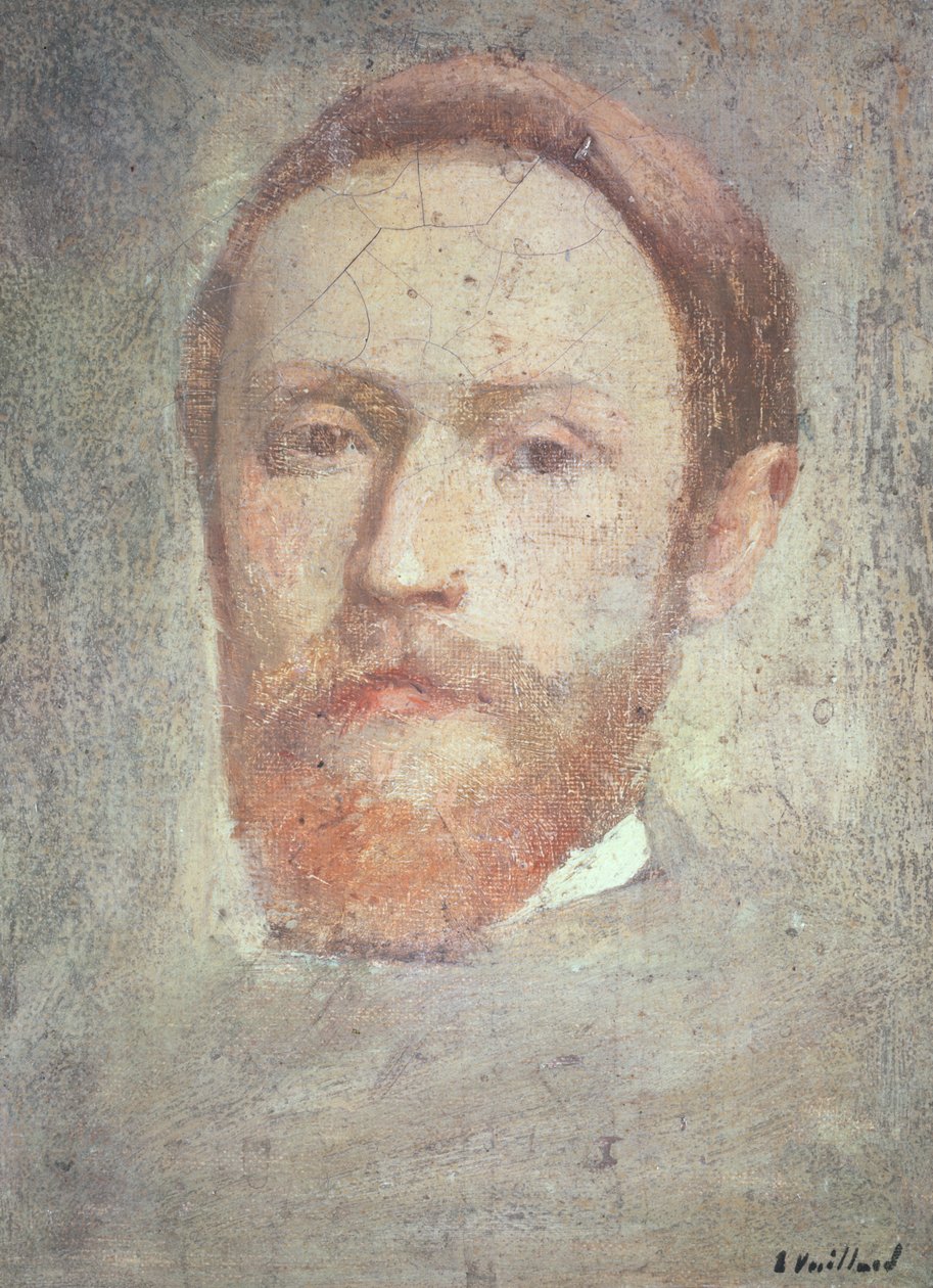 自画像，c.1889 作者 爱德华·维拉德