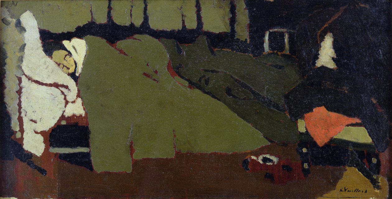 睡觉，c.1891 作者 爱德华·维拉德