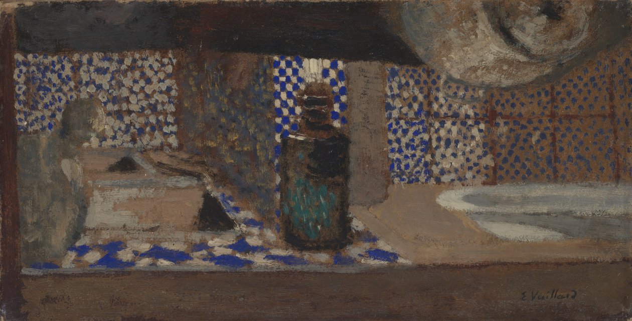 厨房，1891-92（纸板上的油） 作者 爱德华·维拉德