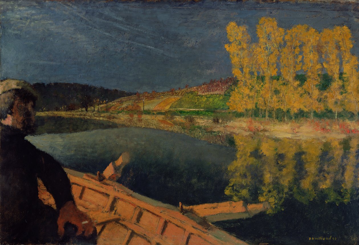 The Oarsman，1897（石油卡） 作者 爱德华·维拉德