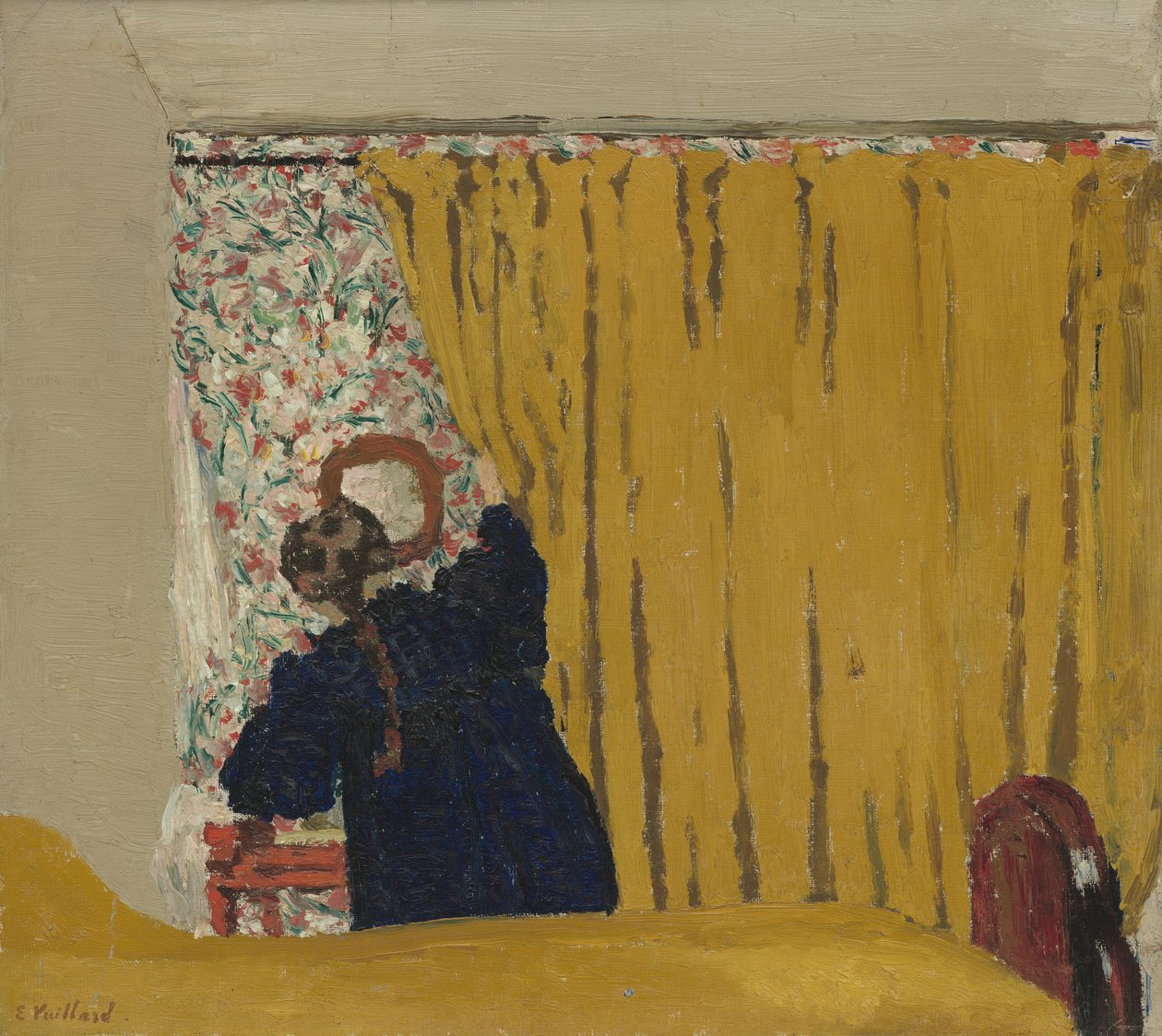 黄色帷幕，c.1893 作者 爱德华·维拉德