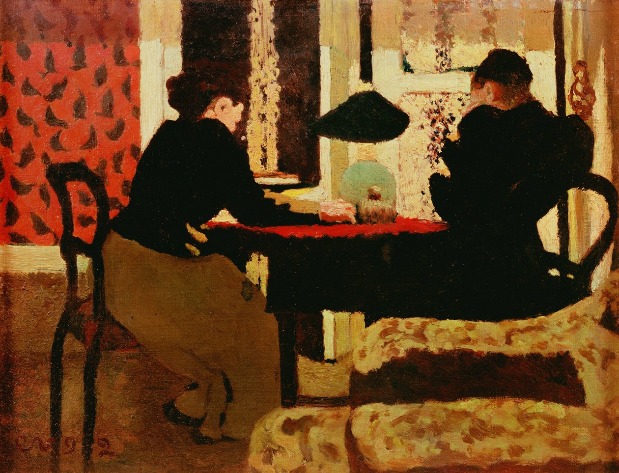 灯光女人，1892年 作者 爱德华·维拉德
