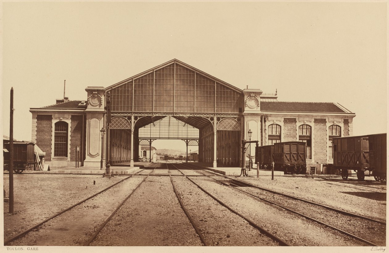 土伦，Gare（土伦火车站），1861 年或更晚（照片） 作者 爱德华·丹尼斯·巴尔杜斯