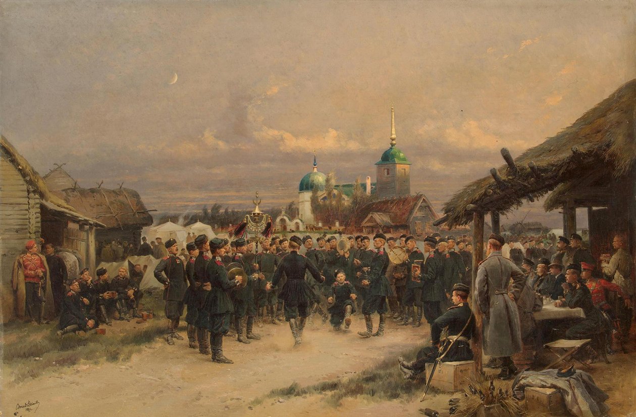 救生员的歌手，第四届帝国家庭步枪营，于1889年在Tsarskoye Selo成立 作者 让·巴蒂斯特·爱德华·Detaille