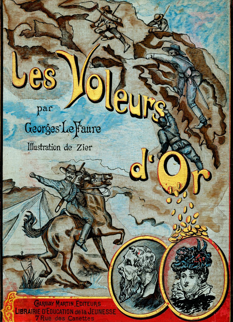 一本冒险小说的封面：Les Thieves d