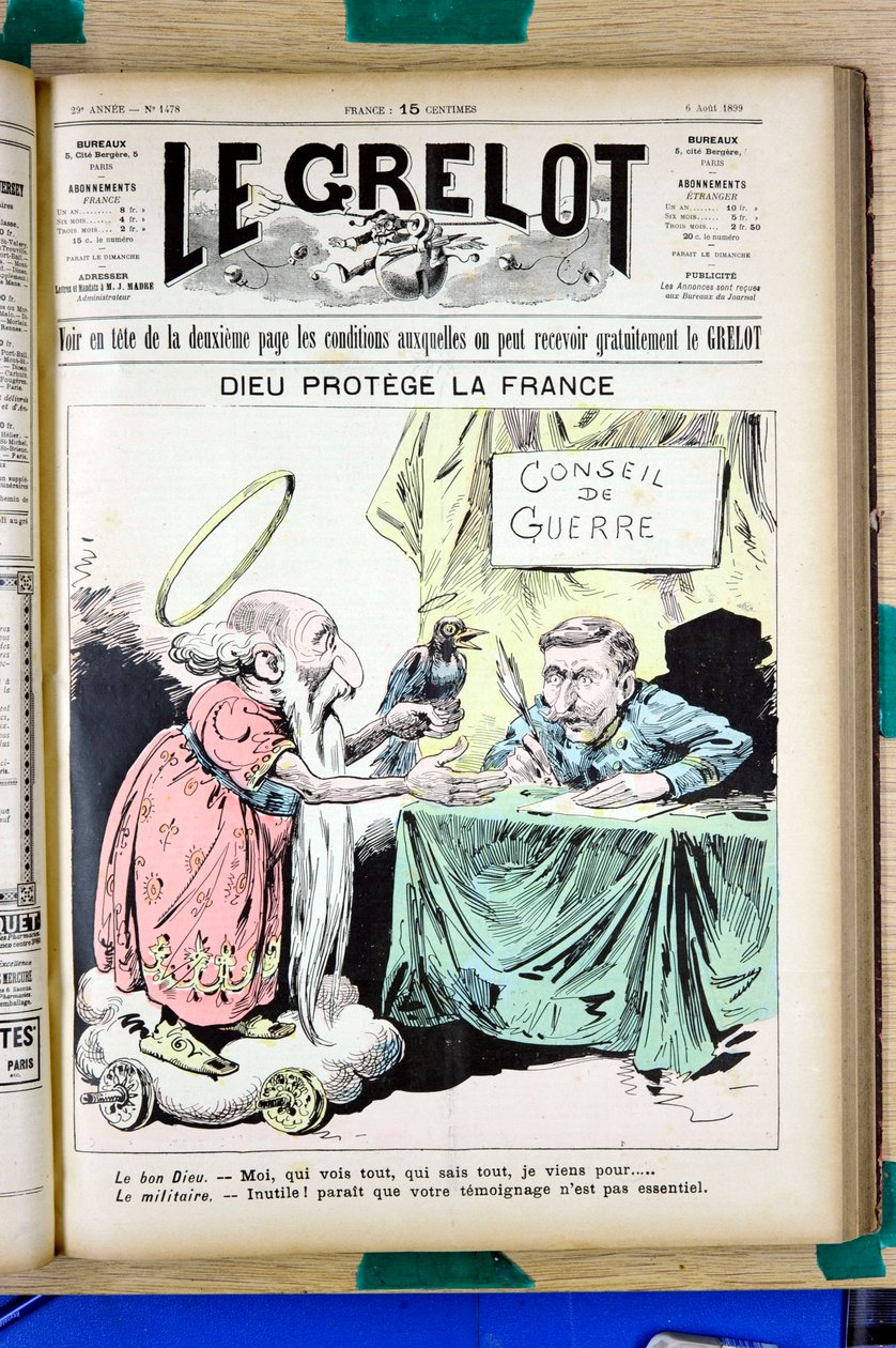 Le Grelot "的封面，编号1478，彩色讽刺作品 作者 爱德华·纪尧明·佩平