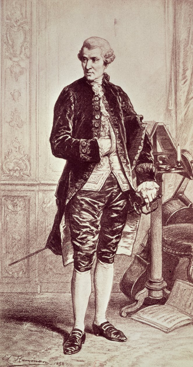 Joseph Hadyn（1732-1809）1858（雕刻） 作者 爱德华·让·康拉德·哈曼