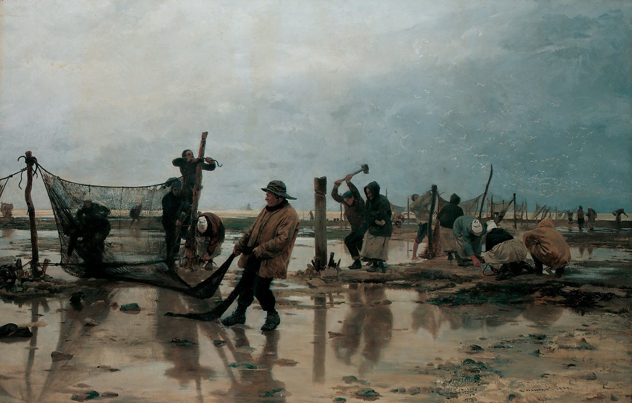 扣篮网，1885年 作者 爱德华·约瑟夫·丹坦