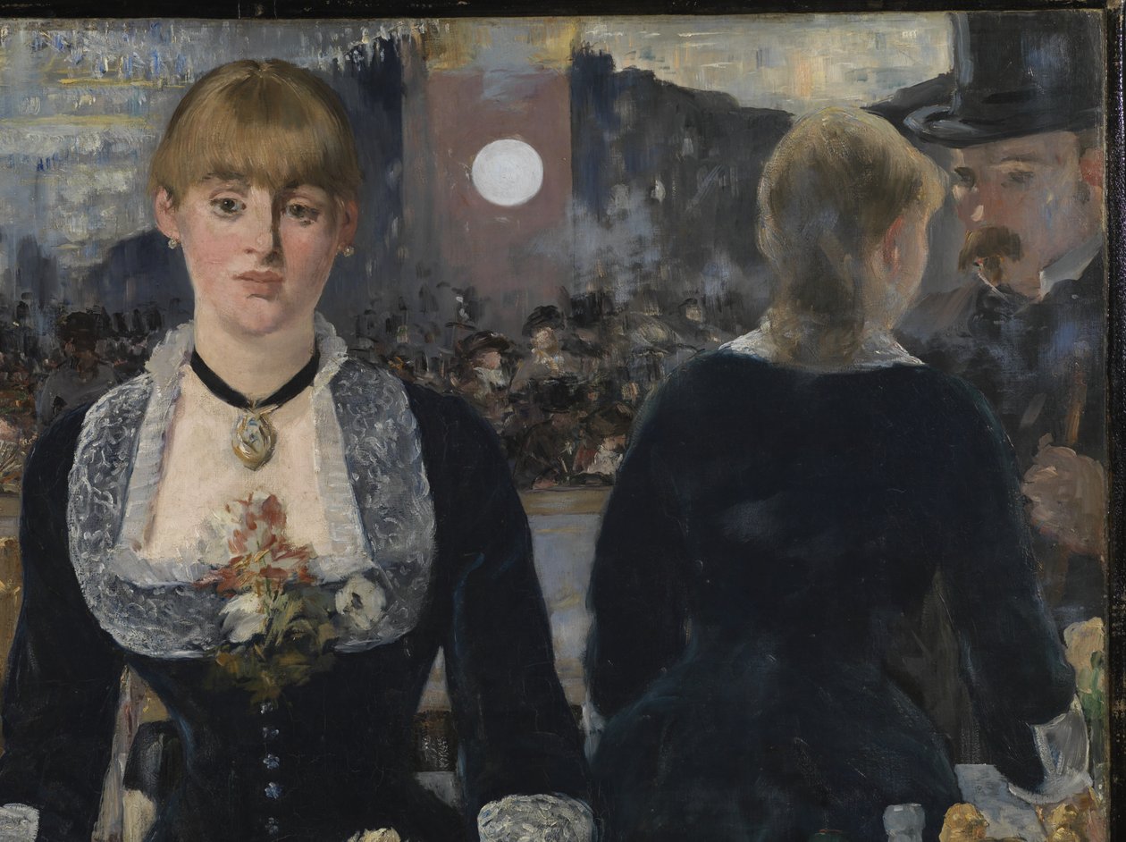 Folies-Bergere的酒吧，1881-82（详情2536） 作者 爱德华·马奈