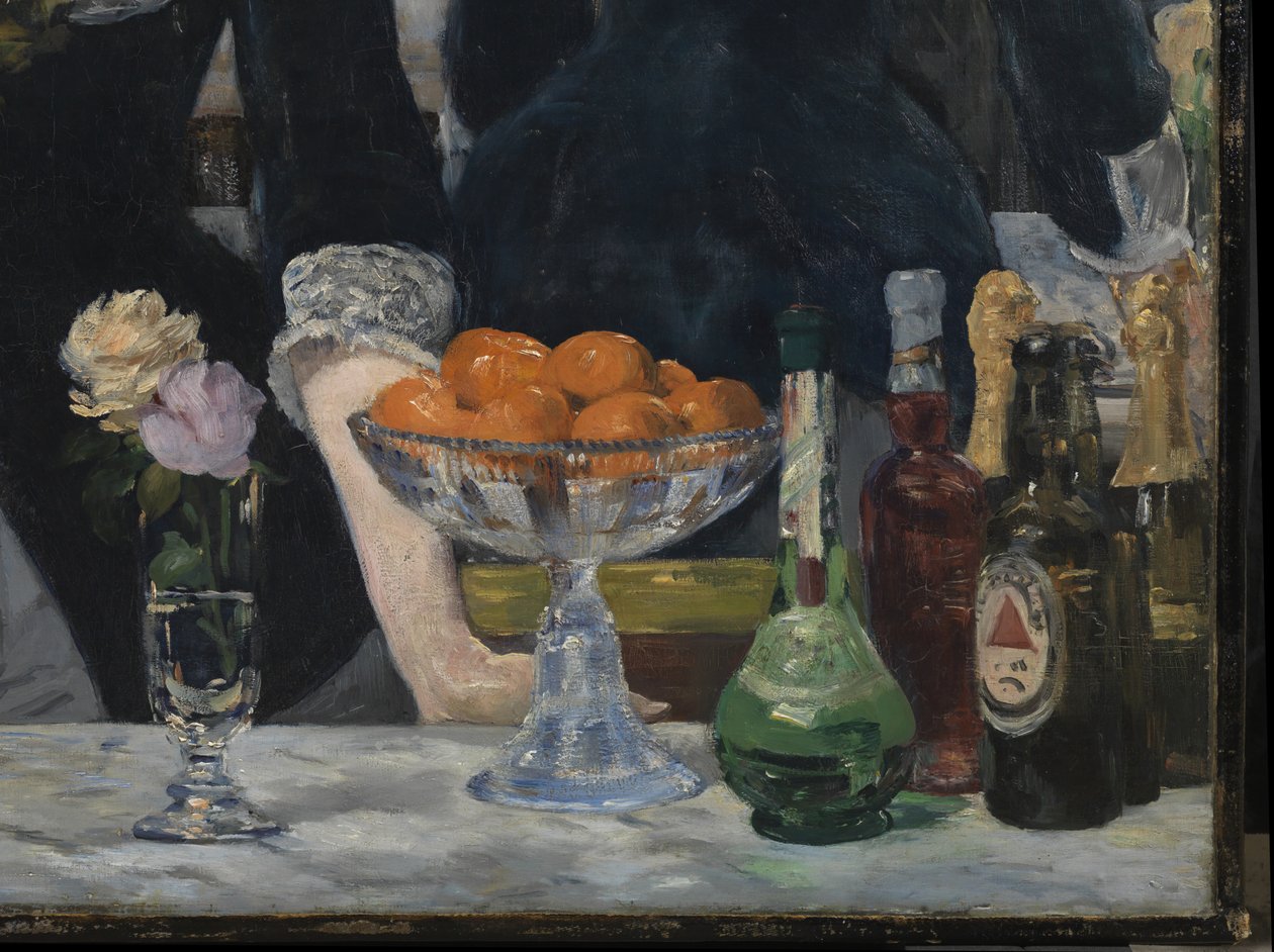 Folies-Bergere的酒吧，1881-82（详情2536） 作者 爱德华·马奈
