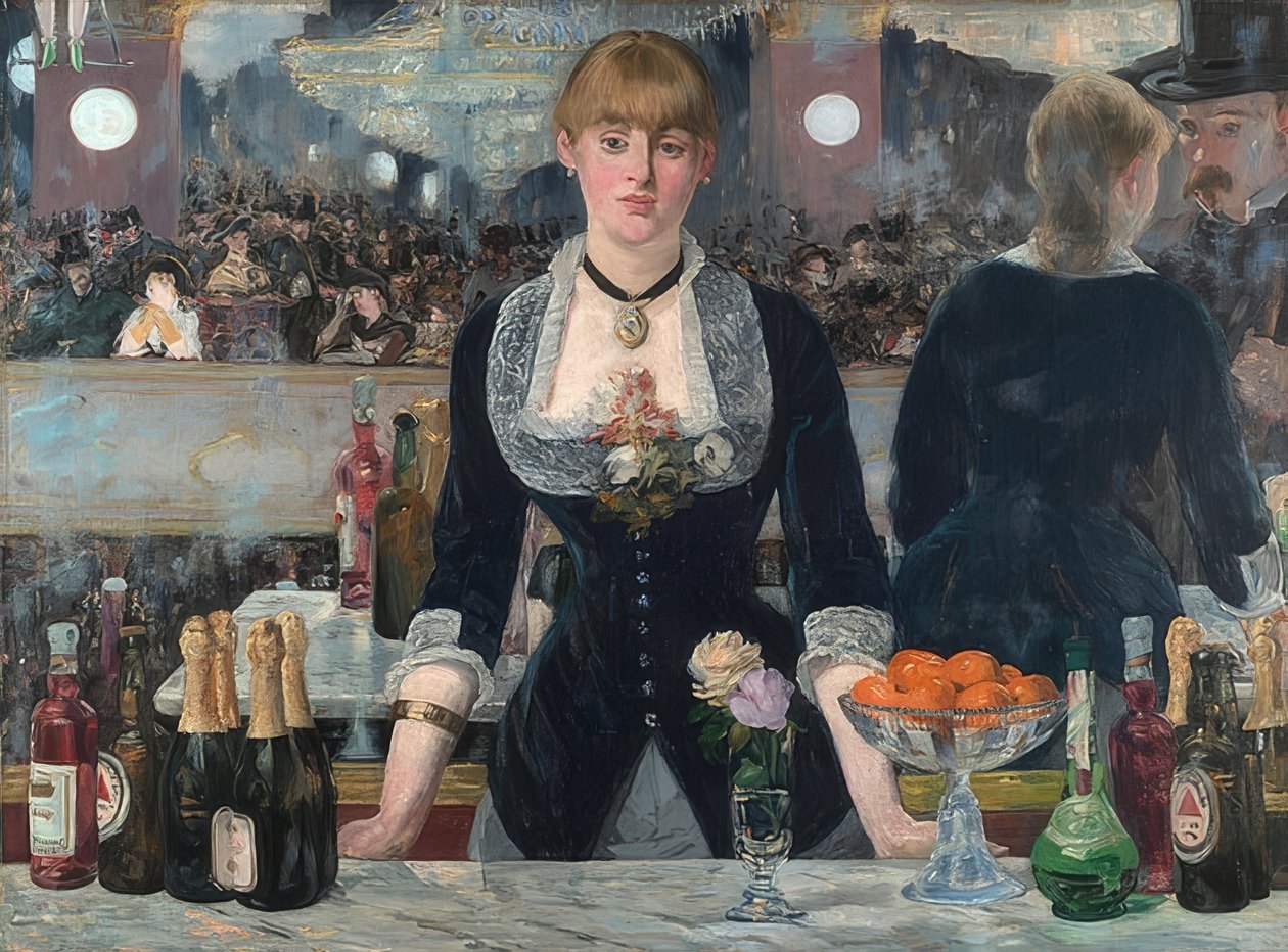 DenFolies-Bergère酒吧。 1881-82 作者 爱德华·马奈
