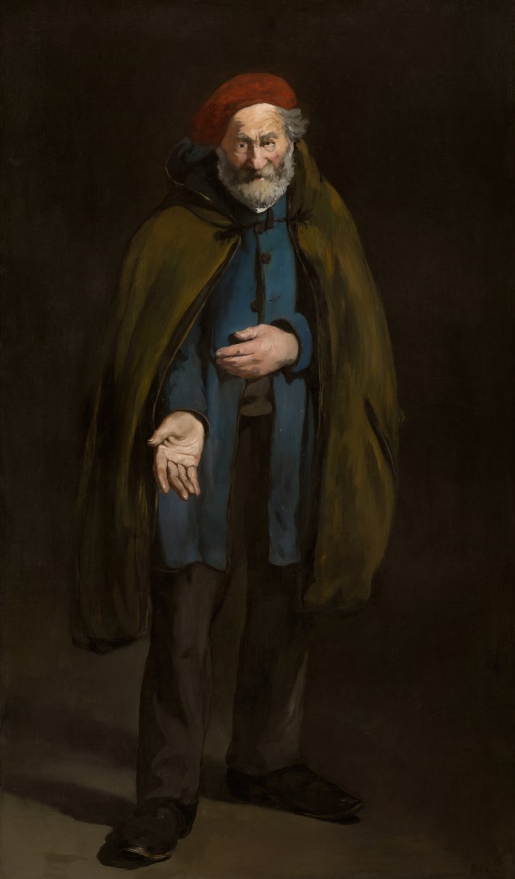 穿着Duffle Coat的乞丐哲学家，186567年。 作者 爱德华·马奈