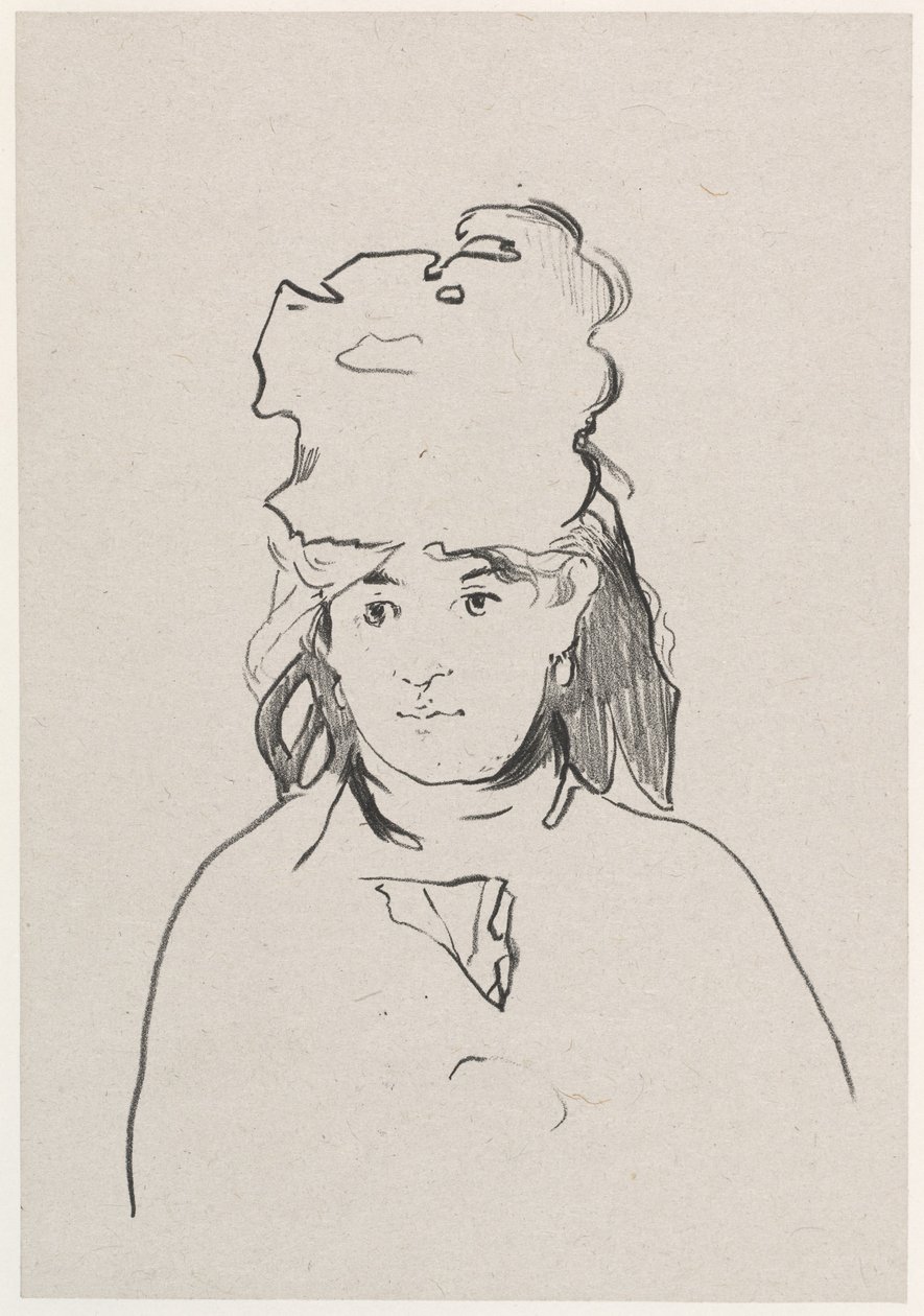 Berthe Morisot, 1872年。 作者 爱德华·马奈