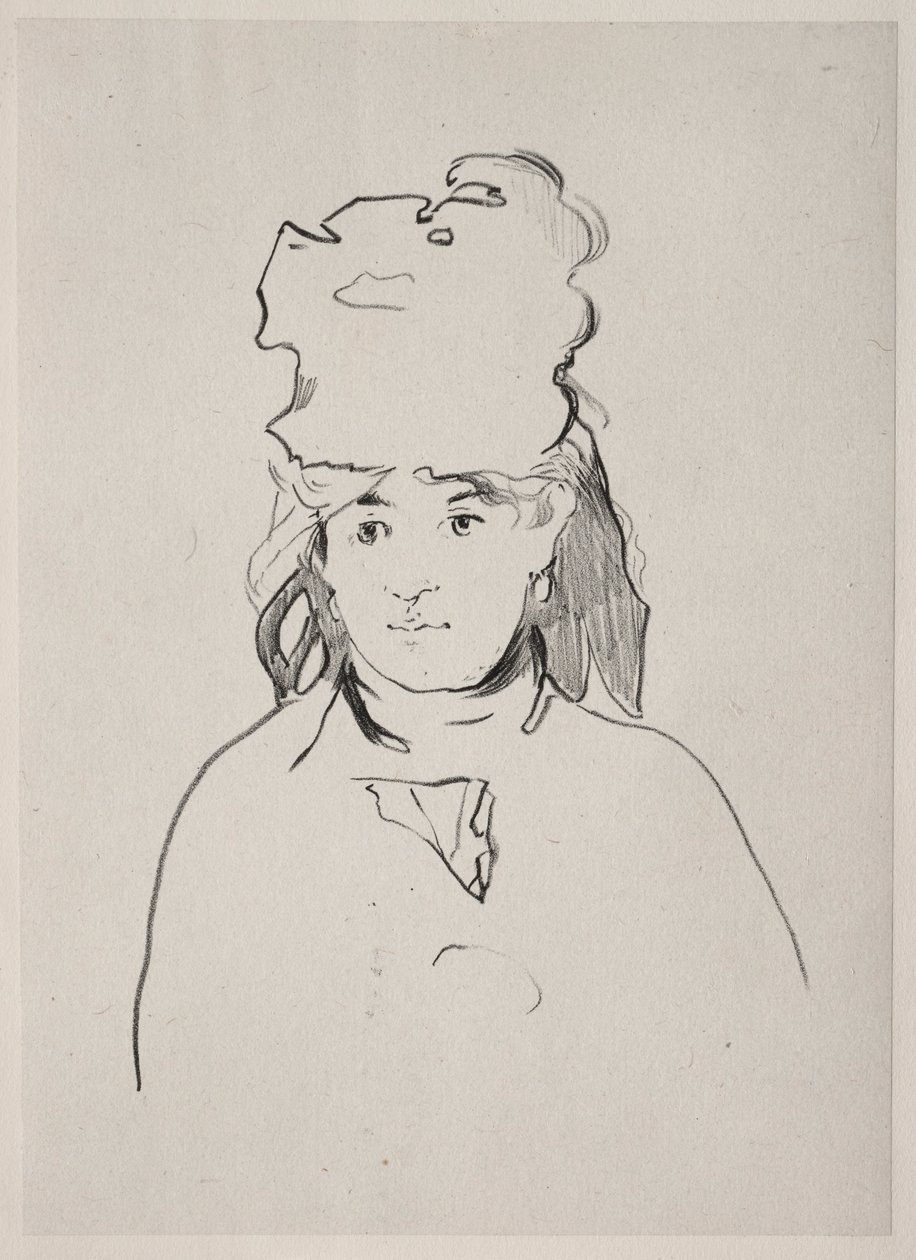 伯特·莫里索（Berthe Morisot），1872年。 作者 爱德华·马奈