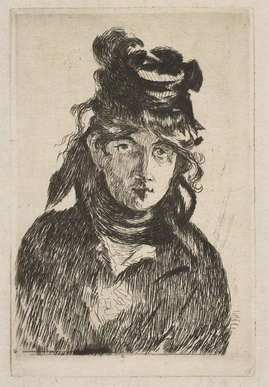 伯特·莫里索（Berthe Morisot），1872年。 作者 爱德华·马奈