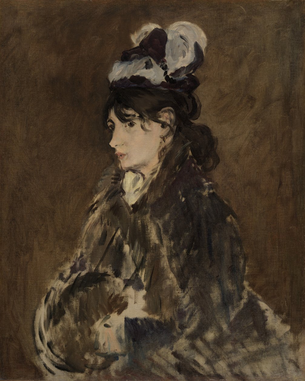 伯特·莫里索（Berthe Morisot），约1873年 作者 爱德华·马奈