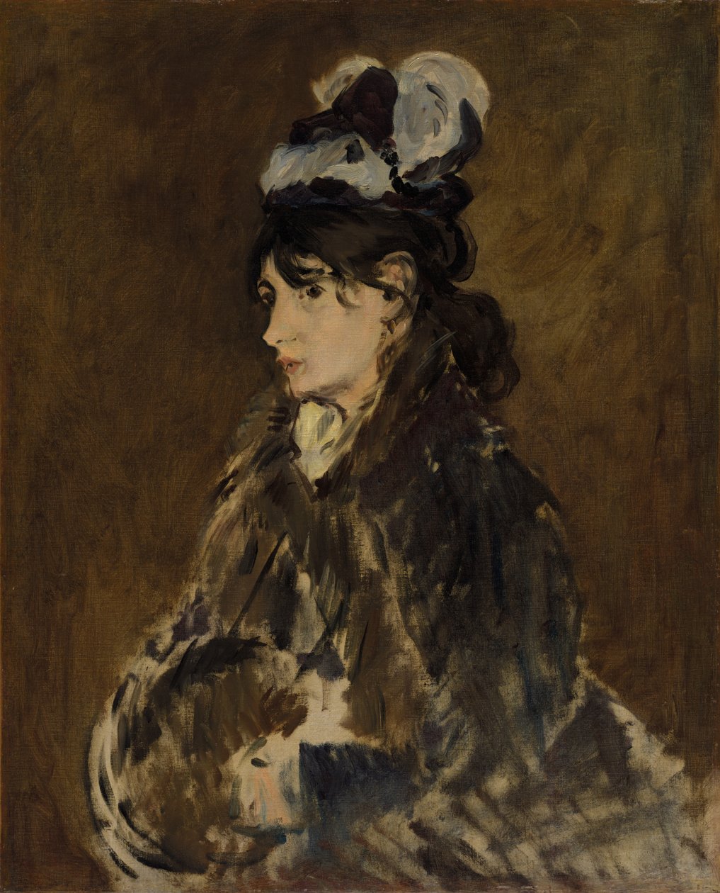 伯特·莫里索（Berthe Morisot），c。 1869-73。 作者 爱德华·马奈