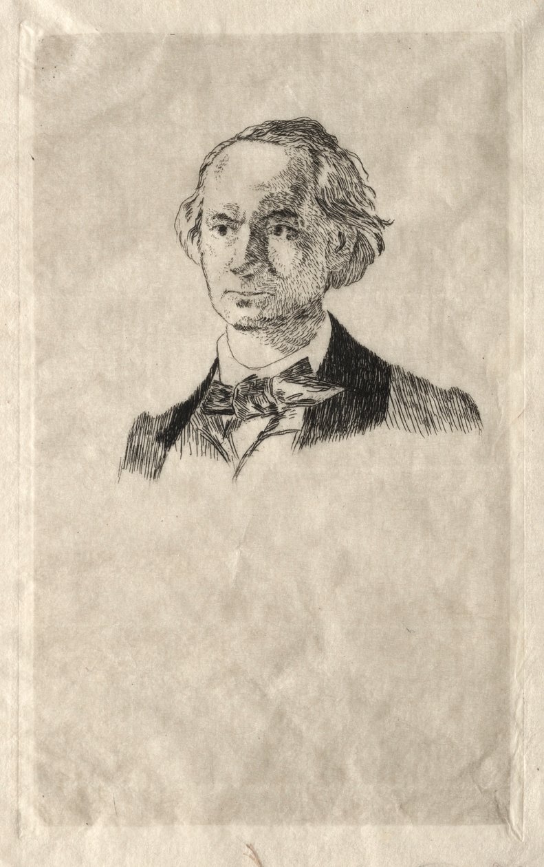 查尔斯·鲍德莱尔（Charles Baudelaire），1865年。 作者 爱德华·马奈
