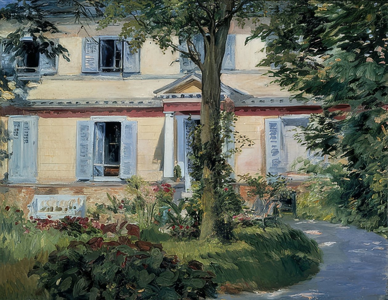 瑞尔的房子。 1882 作者 爱德华·马奈