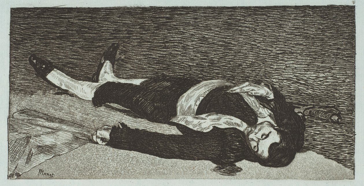 死亡的托雷多，1867-68年。 作者 爱德华·马奈