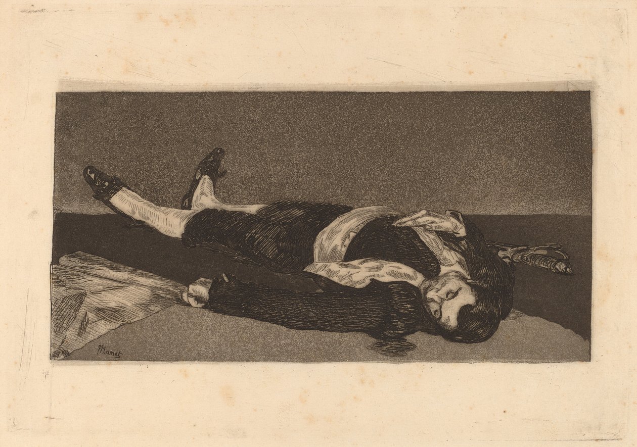 死亡的托雷多-托雷罗，1868年。 作者 爱德华·马奈