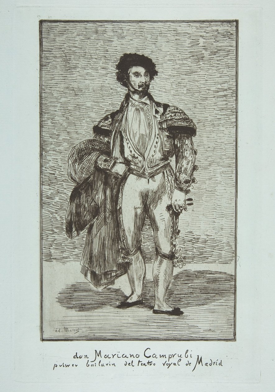 Don Mariano Camprubi LeBaïlarin，1862-63年。 作者 爱德华·马奈