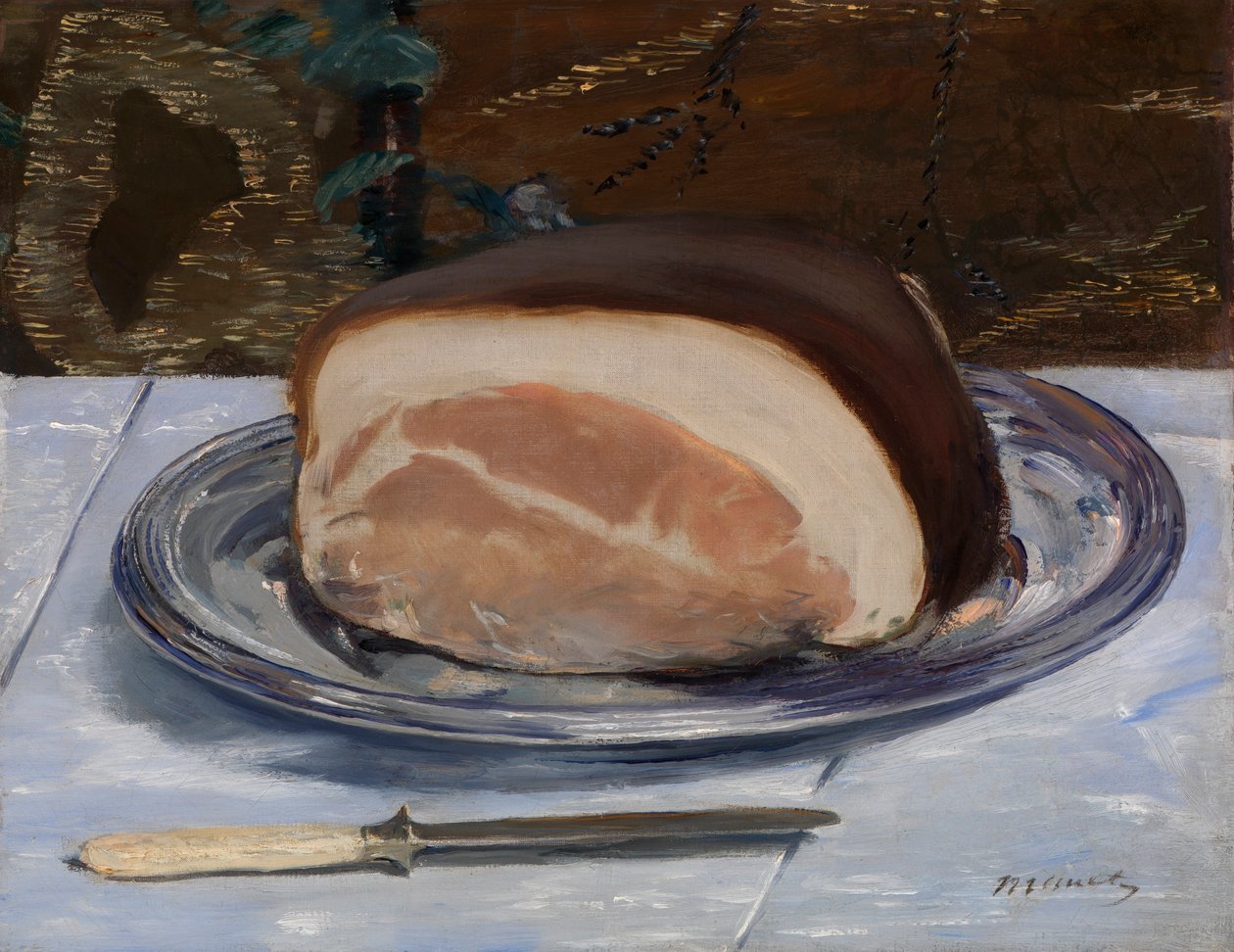 火腿，约 1875-78 年（布面油画） 作者 爱德华·马奈