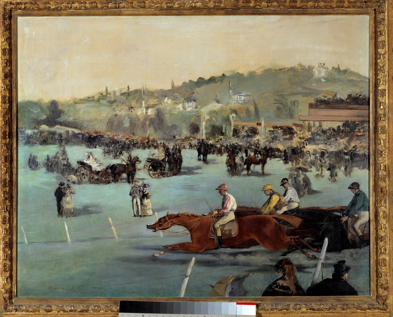 Horse races at the Bois de Boulogne Painting by Edouard Manet (1832-1883) 1872 Private collection 作者 爱德华·马奈