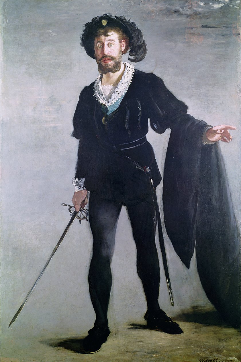 Jean Baptiste Faure（1830-1914）饰演哈姆雷特，1877年 作者 爱德华·马奈