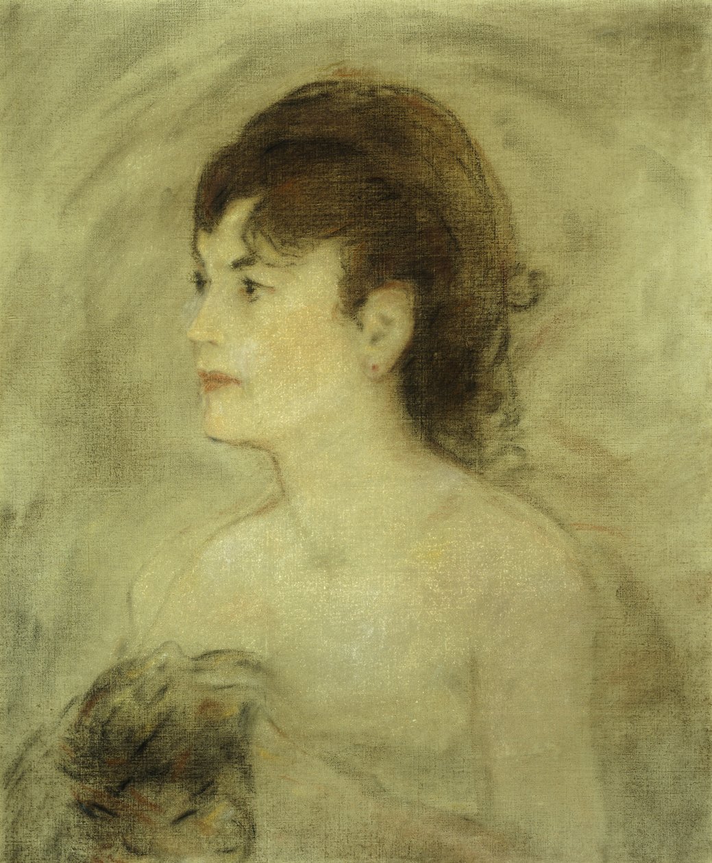 年轻女子Decolletee，1882年 作者 爱德华·马奈