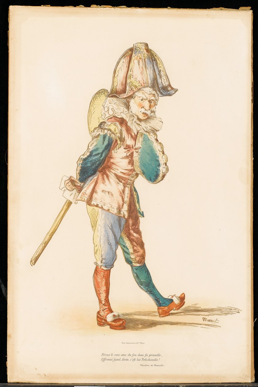 Le Polichinelle，1874-76年 作者 爱德华·马奈