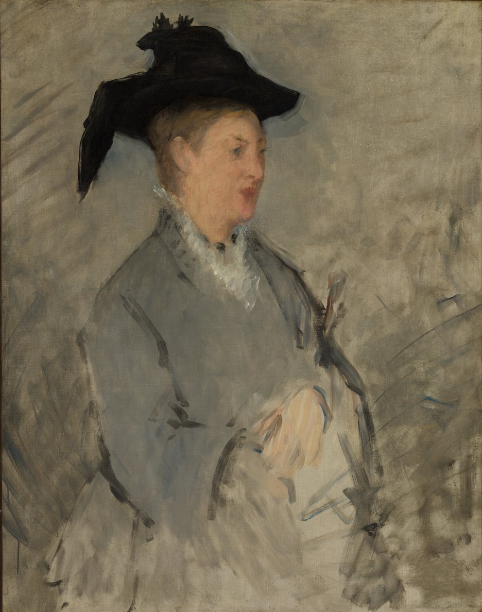 爱德华·马奈（Edouard Manet）女士苏珊·莱恩霍夫（Suzanne Leenhoff），1830-1906年。 1873年。 作者 爱德华·马奈